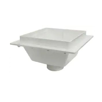 SINK 4 PVC SQUARE FLOOR - 861-4PX DRAIN BODY ONLY - SQUARE MAX